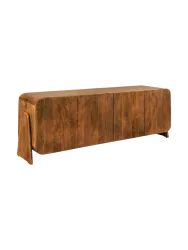 Massivholz Design Sideboard „Brasilo“ Mangoholz Braun Invicta Interiors