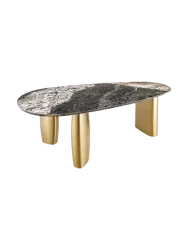 Organischer Marmor Design Esstisch „Organico“ 200 x 100 cm Invicta Interiors