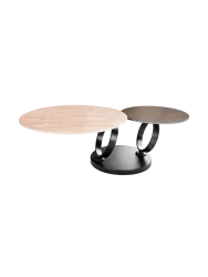 Schwenkbarer Design Keramik Couchtisch „Dancing“ Invicta Interiors