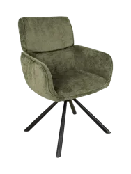 180° drehbarer Designstuhl „Uniquo“ mit Armlehnen Invicta Interiors