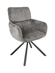 180° drehbarer Designstuhl „Uniquo“ mit Armlehnen Invicta Interiors
