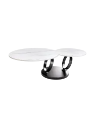 Schwenkbarer Design Keramik Couchtisch „Dancing“ Invicta Interiors