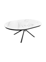 Ausziehbarer Designer Esstisch „Mikado“, 120-160 x 120 cm Invicta Interiors