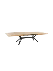Grosser, ausziehbarer Design Esstisch „Lotus“ 200-320 x 120 cm Invicta Interiors