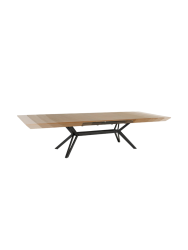 Grosser, ausziehbarer Design Esstisch „Lotus“ 200-320 x 120 cm Invicta Interiors