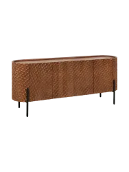 Massivholz Design Sideboard „Adonis“ mit 3D-Effekt Invicta Interiors