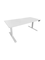 Höhenverstellbarer Schreibtisch „White Desk“ 140 x 60 cm Invicta Interiors