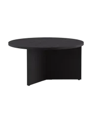 Moderner Couchtisch „Saltö“ Ø 65 cm Schwarz VE DESIGN