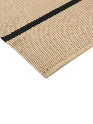 Handgewebter In-/Outdoor Designer Teppich „Deck Charcoal Black“ BRINK & CAMPMAN