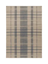Hochwertiger In-/Outdoor Designer Teppich „Zona Denim Check“, verschiedene Grössen BRINK & CAMPMAN