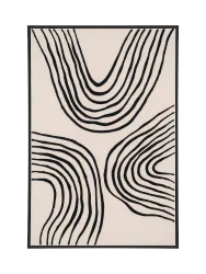 Design Wandbild „Lipari“ 60 x 90 cm Beige, Schwarz Chosen by Bloomingloft