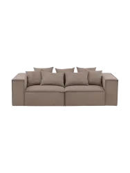 3-Sitzer Design Sofa „Gillholmen“ Leinen Taupe VE DESIGN