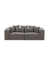 3-Sitzer Design Sofa „Gillholmen“ Leinen Grau VE DESIGN