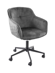 Design Bürostuhl „Leonie“ mit Samtbezug Invicta Interiors
