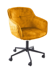 Design Bürostuhl „Leonie“ mit Samtbezug Invicta Interiors