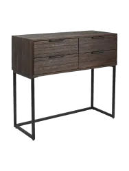 Massives Design Sideboard & Konsole „Webster“, 4 Schubladen White Label by Bloomingloft