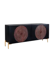 Massives Design Sideboard „Mandalo“ Mangoholz Invicta Interiors