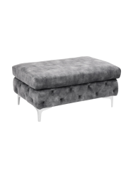 Grosser Samthocker „Modern Barock“ Invicta Interiors