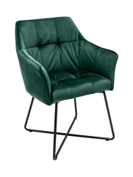 Samtiger Armlehnstuhl „Lofty“ Invicta Interiors
