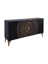 Grosses Massivholz Sideboard „Brilliant Sunset“ Invicta Interiors