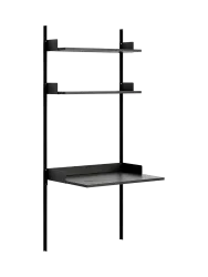 Modulers Design Wandregal „New Works Study“ mit integriertem Schreibtisch