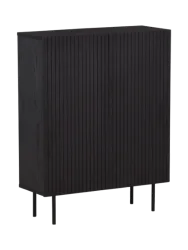 Design Highboard „Björkön“ Eiche Schwarz VE DESIGN