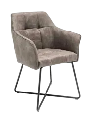 Samtiger Armlehnstuhl „Lofty“ Invicta Interiors