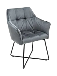 Samtiger Armlehnstuhl „Lofty“ Invicta Interiors