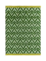 Hochwertiger In-/Outdoor Designer Teppich „Dhurrie Green“, verschiedene Grössen SCION
