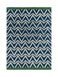Hochwertiger In-/Outdoor Designer Teppich „Dhurrie Blue“, verschiedene Grössen SCION