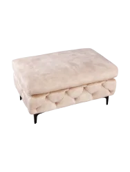 Grosser Samthocker „Modern Barock“ Invicta Interiors