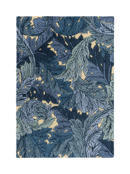 Hochwertiger In-/Outdoor Designer Teppich „Acanthus Indigo“, verschiedene Grössen Morris & Co