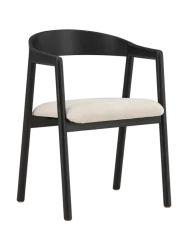 Armlehnstuhl 2er-Set Lift Schwarz Holz B 53 cm - Material: Eschenholz - Armlehnstuhl 2er-Set
