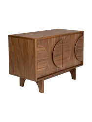 Massivholz Design Sideboard „Groove“ - 2-türig Zuiver