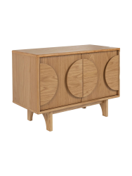 Massivholz Design Sideboard „Groove“ - 2-türig Zuiver