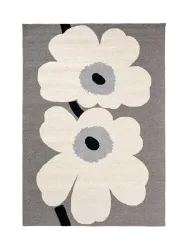 Hochwertiger In- & Outdoor Designer Teppich „Unikko Ann. Grey“, verschiedene Grössen MARIMEKKO