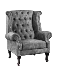Hochwertiger Ohrensessel „Chesterfield“ Invicta Interiors