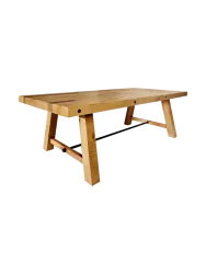 Recycelter Massivholz Esstisch „Finca“, verschiedene Grössen Vintage Braun Invicta Interiors