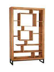 Grosses Massivholz Regal „Cube“ Invicta Interiors