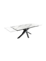 Ausziehbarer Designer Esstisch „Marvin“ aus Keramik 180-260 x 90 cm Invicta Interiors