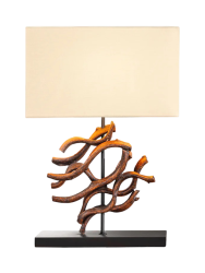 Grosse, handgefertigte Tischlampe „The Wave II“ Invicta Interiors