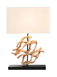 Grosse, handgefertigte Tischlampe „The Wave“ Invicta Interiors