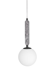 Kleine Marmor Pendellampe „Torrano“ Ø 15 cm Globen Lighting