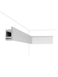Deko-Wandprofil „LINEAR LED C 381 L3“ für Indirekte Beleuchtung - 200 cm Orac Decor