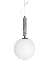 Grosse Marmor Pendellampe „Torrano“ Ø 30 cm Globen Lighting