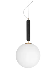 Grosse Marmor Pendellampe „Torrano“ Ø 30 cm Globen Lighting