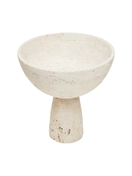 Grosse Design Schale „Tibor“ aus edlem Travertin FIFTY FIVE SOUTH