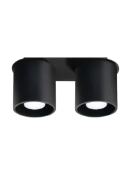 Design Deckenlampe „Orbis“ 2-flammig Schwarz Sollux Lighting