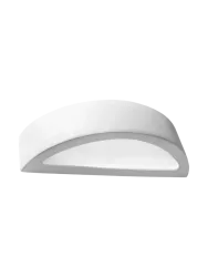 Design Wandlampe Keramik „Atena“ Weiss Sollux Lighting