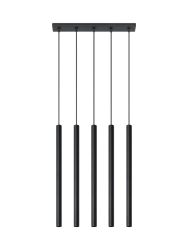 Design Pendellampe „Pastelo“ 5-flammig (linear) Sollux Lighting